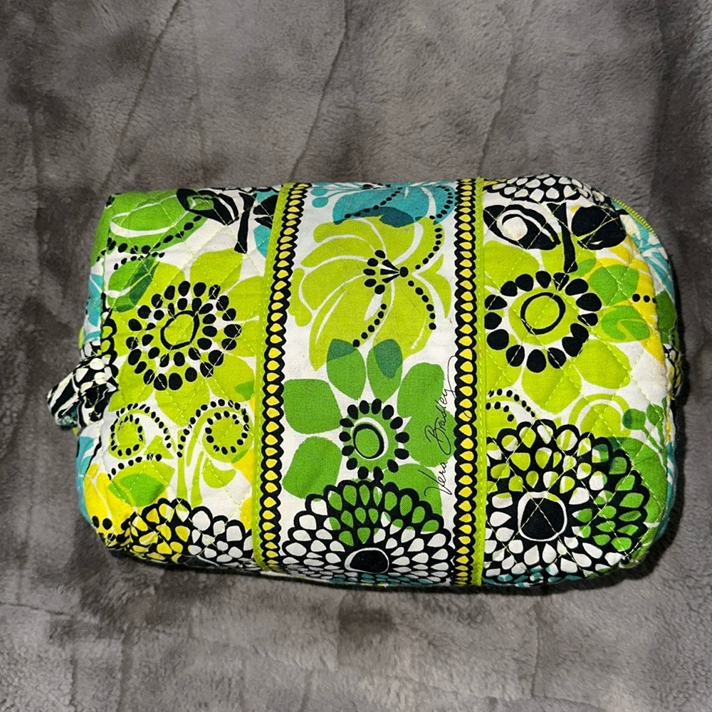 Vera Bradley lined make up bag